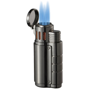 Visol Champ Triple Torch Cigar Lighter - Gunmetal