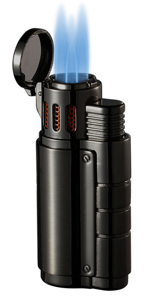 Visol Champ Triple Torch Cigar Lighter - Matte Black