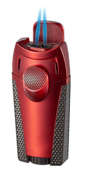 Visol Meru Red Dual Torch Cigar Lighter
