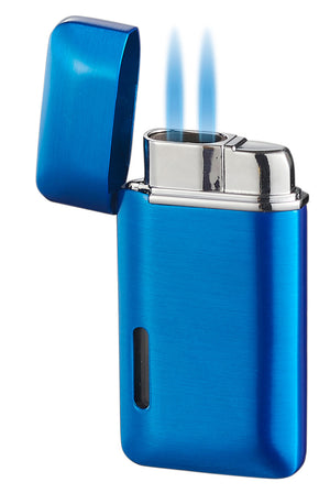Visol Nevis Dual Torch Cigar Lighter - Blue