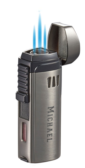 Visol Denali Triple Torch Cigar Lighter - Gun Metal