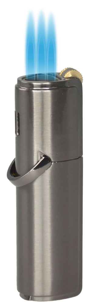 Visol Tres Triple Flame Cigar Lighter - Gunmetal