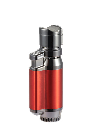 Visol Bulldog Quad Flame Lighter - Red
