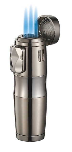 Visol Epicron Triple Flame Gunmetal Cigar Lighter