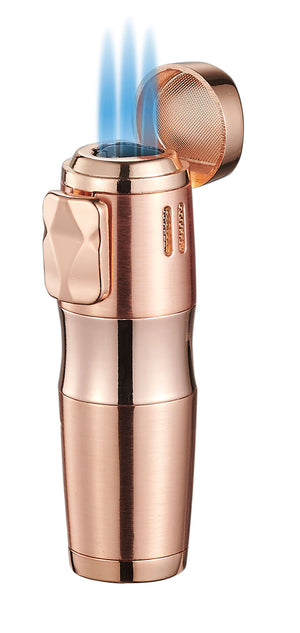 Visol Epicron Triple Flame Rose Gold Cigar Lighter