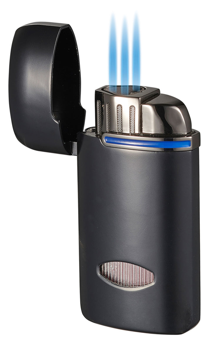 Visol Panda Triple Flame Cigar Lighter Black Lighters Direct