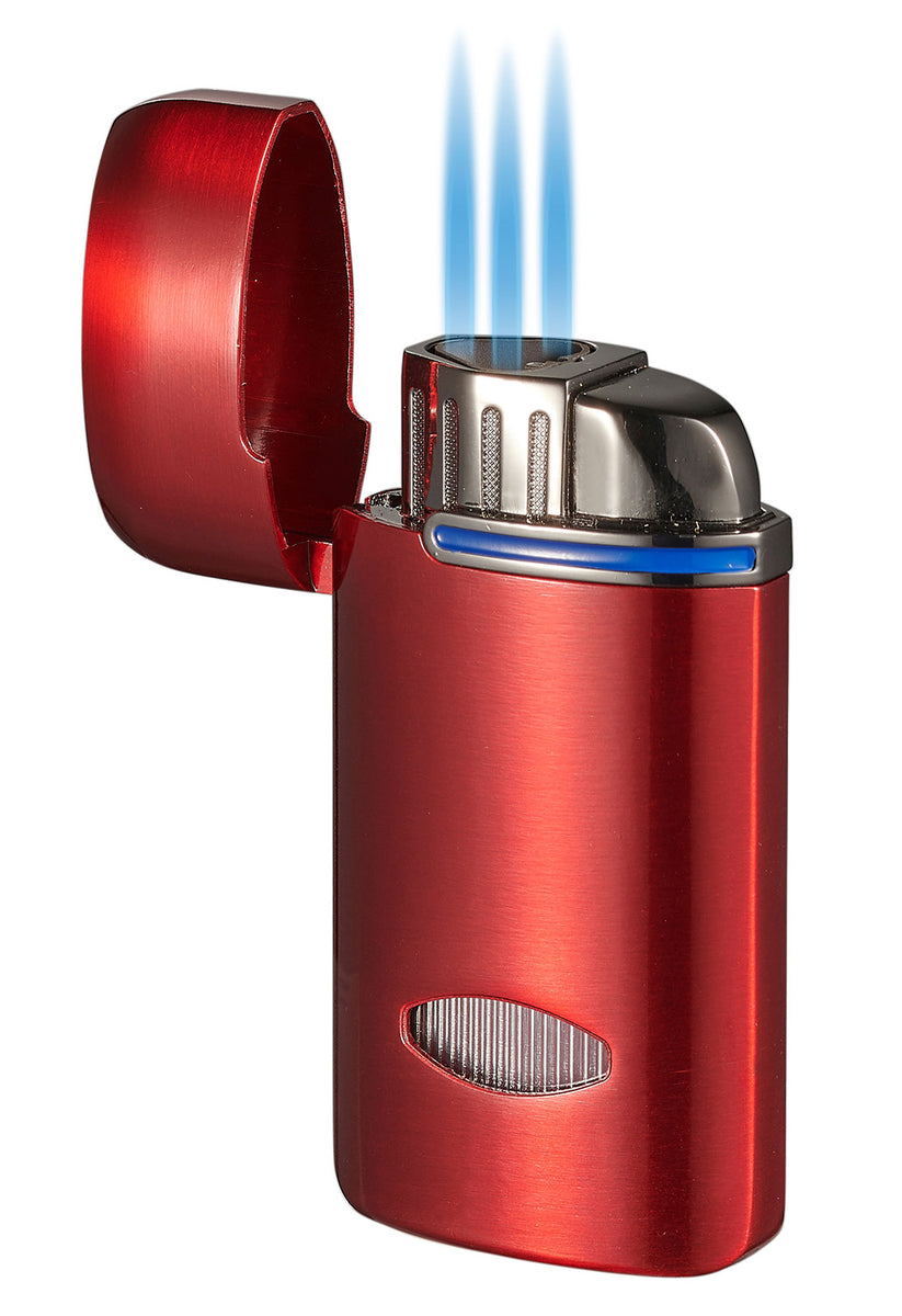Visol Panda Triple Flame Cigar Lighter Red Lighters Direct