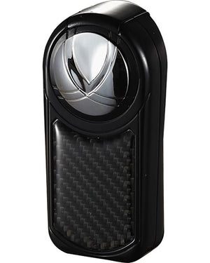 Dobrev 3 Triple Torch Cigar Lighter - Black and Carbon Fiber