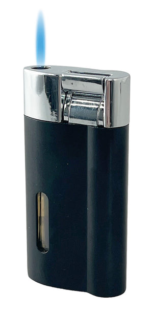Visol Iguana Single Torch Flame Lighter - Black
