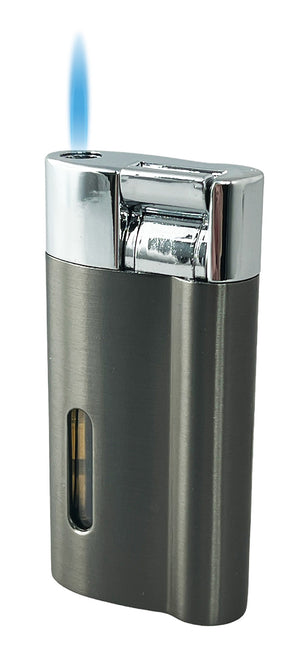 Visol Iguana Single Torch Flame Lighter - Gunmetal