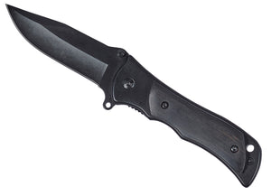 Visol Small Grip Handle Pocket Knife – 3" Blade, Wood Handle, Belt Clip - Customization available