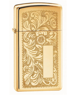 Zippo Venetian Slim Brass Lighter