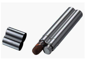 Visol Malamute Gunmetal Cigar Tube & Flask Combo