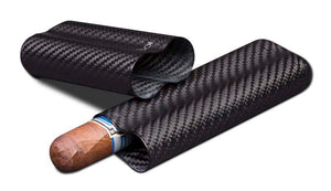 Night Carbon Fiber Case - Holds 2 Cigars