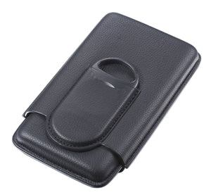 Visol Preston 3 Finger Cigar Case with Large Cutter