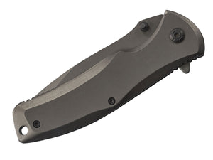 Visol Pendragon Gunmetal Serrated Pocket Knife