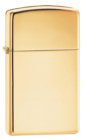 Zippo Slim High Polish Brass Lighter