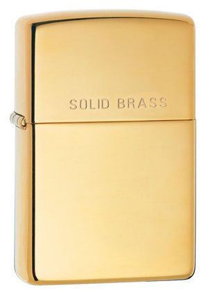 Zippo High Polish Stamped Brass Lighter