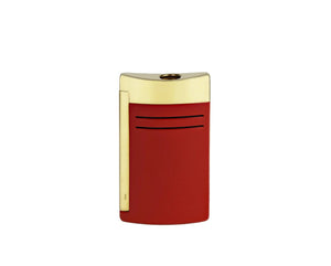 S.T. Dupont MaxiJet Burgundy and Gold Lighter
