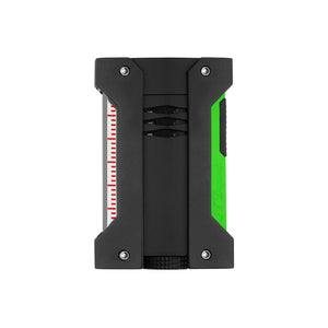 S.T. Dupont Fluo Black and Green Defi Xtreme Torch Flame Lighter