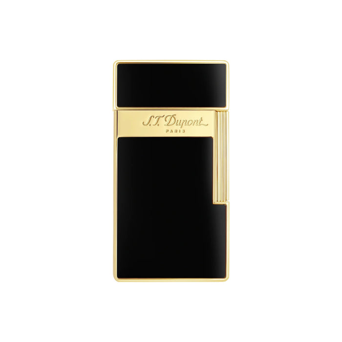 S.T. Dupont Big D Black Lacquer and Gold Torch Lighter