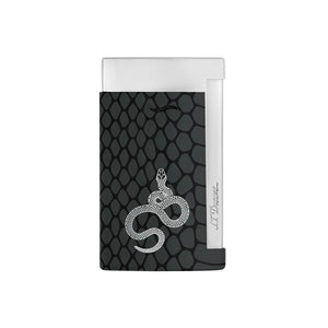 S.T. Dupont Slim 7 Snake Black and Palladium Flat Flame Lighter