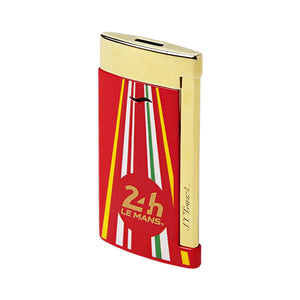 S.T. Dupont Slim 7 Le Mans Red and Gold Flat Flame Lighter