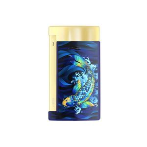 S.T. Dupont Slim 7 Koi Fish Golden Flat Flame Lighter