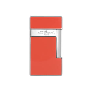 S. T. Dupont Slimmy Coral Lacquer and Chrome Lighter