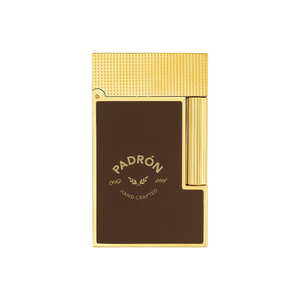 S. T. Dupont Padron Luxury Brown and Gold Lacquer Ligne 2 Lighter