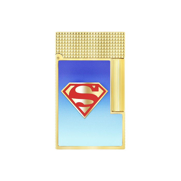 S.T. Dupont Line 2 Superman DC Comics Yellow Gold Flint Lighter