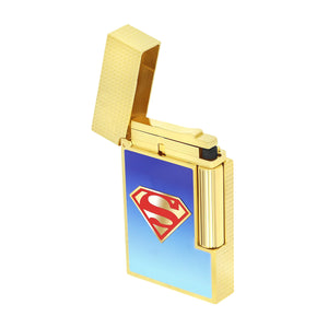 S.T. Dupont Line 2 Superman DC Comics Yellow Gold Flint Lighter