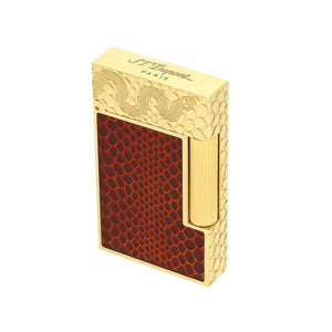 S. T. Dupont Ligne 2 Year of the Snake Red Gold Lighter