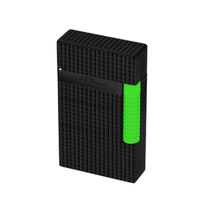 S.T. Dupont Fluo Black and Green Line 2 Le Grand Cling Flint Lighter