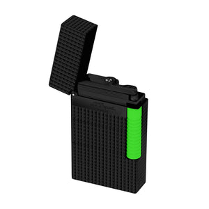 S.T. Dupont Fluo Black and Green Line 2 Le Grand Cling Flint Lighter