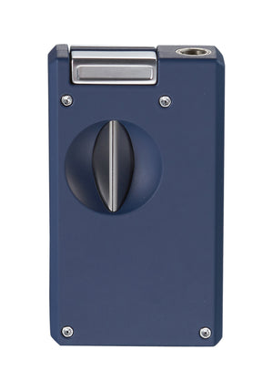 Caseti Urban Single Torch Flame Lighter and Wedge Cutter - Blue