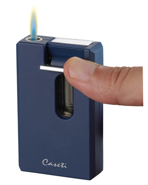 Caseti Urban Combination Flame Lighter and Wedge Cutter - Blue