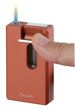 Caseti Urban Combination Flame Lighter and Wedge Cutter - Orange