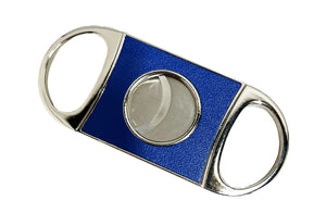 Brizard & Co Double Guillotine Series II Bleached Oak and Royal Blue Cigar Cutter