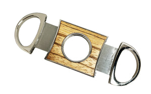 Brizard & Co Double Guillotine Series II Zebrawood and Racing Red Cigar Cutter