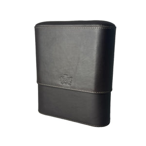 Brizard & Co Show Band 5 Cigar Case - Black Leather