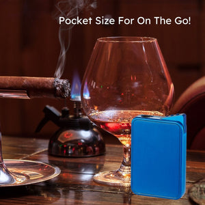 Visol Elk Single Flame Cigar Lighter - Blue