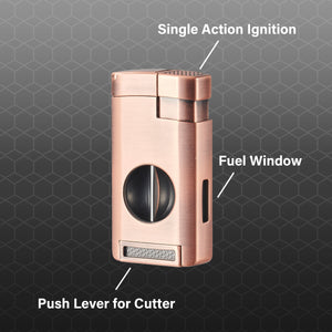 Visol Kamet V Cutter Bronze Triple Torch Cigar Lighter