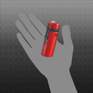 Visol Denali Triple Torch Cigar Lighter - Red