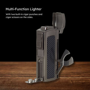 Visol Maui Quad Flame Table Lighter - Gunmetal