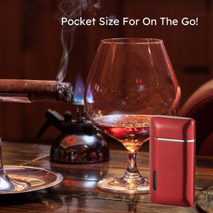 Visol Nevis Dual Torch Cigar Lighter - Red