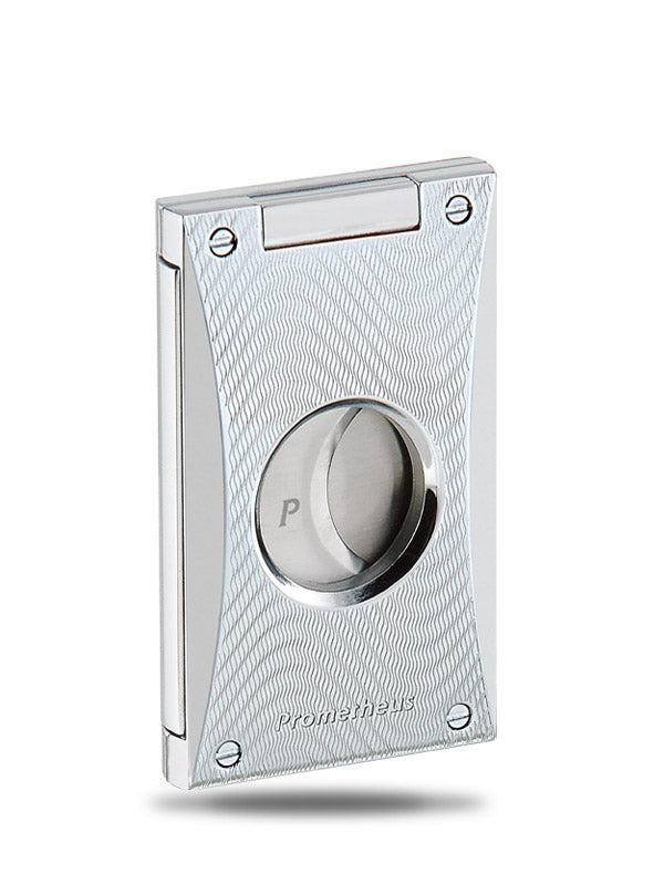 Prometheus Chrome Wave Stainless Steel Double Blades Cigar Cutter