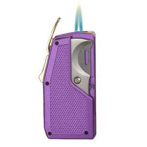 Visol Sierra Dual Torch Flame Cigar Lighter with Multi-Tool Accessories