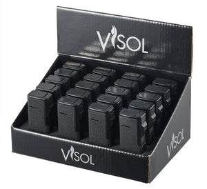 Visol Sledge Black Retail Prepack - 20 Cigar Lighters