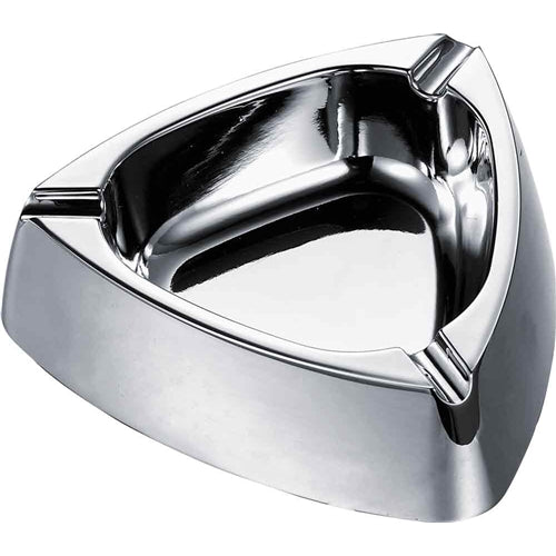 Visol Deepdish Triangular Zinc Alloy Mirror Finish Cigarette Ashtray